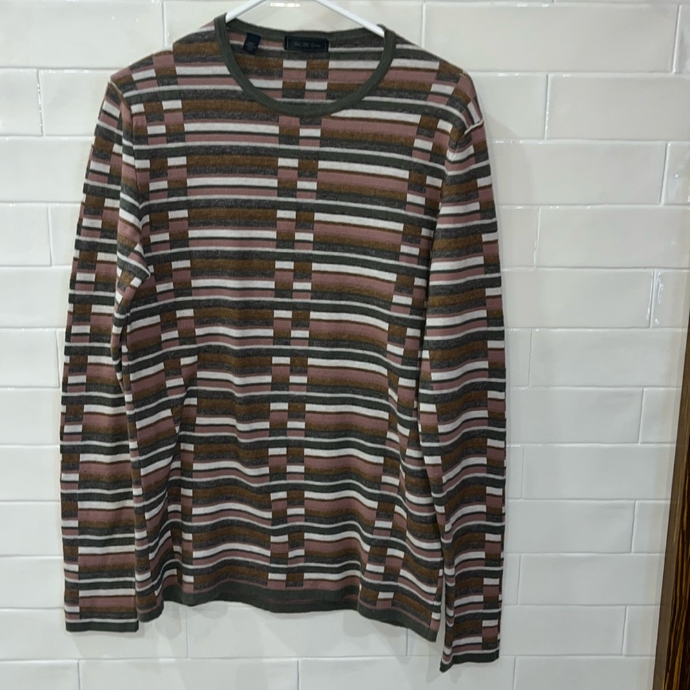 Saks Fifth Avenue Cotton Knit Crewneck Lightweight Size Medium